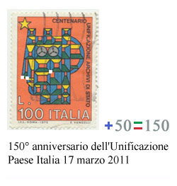 Francobollo del Centenario dell’unità d’Italia